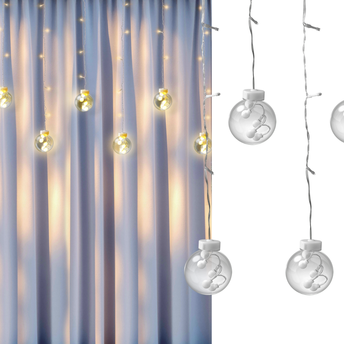 Kulled Led ljusridå | 220-240V | PlusLED