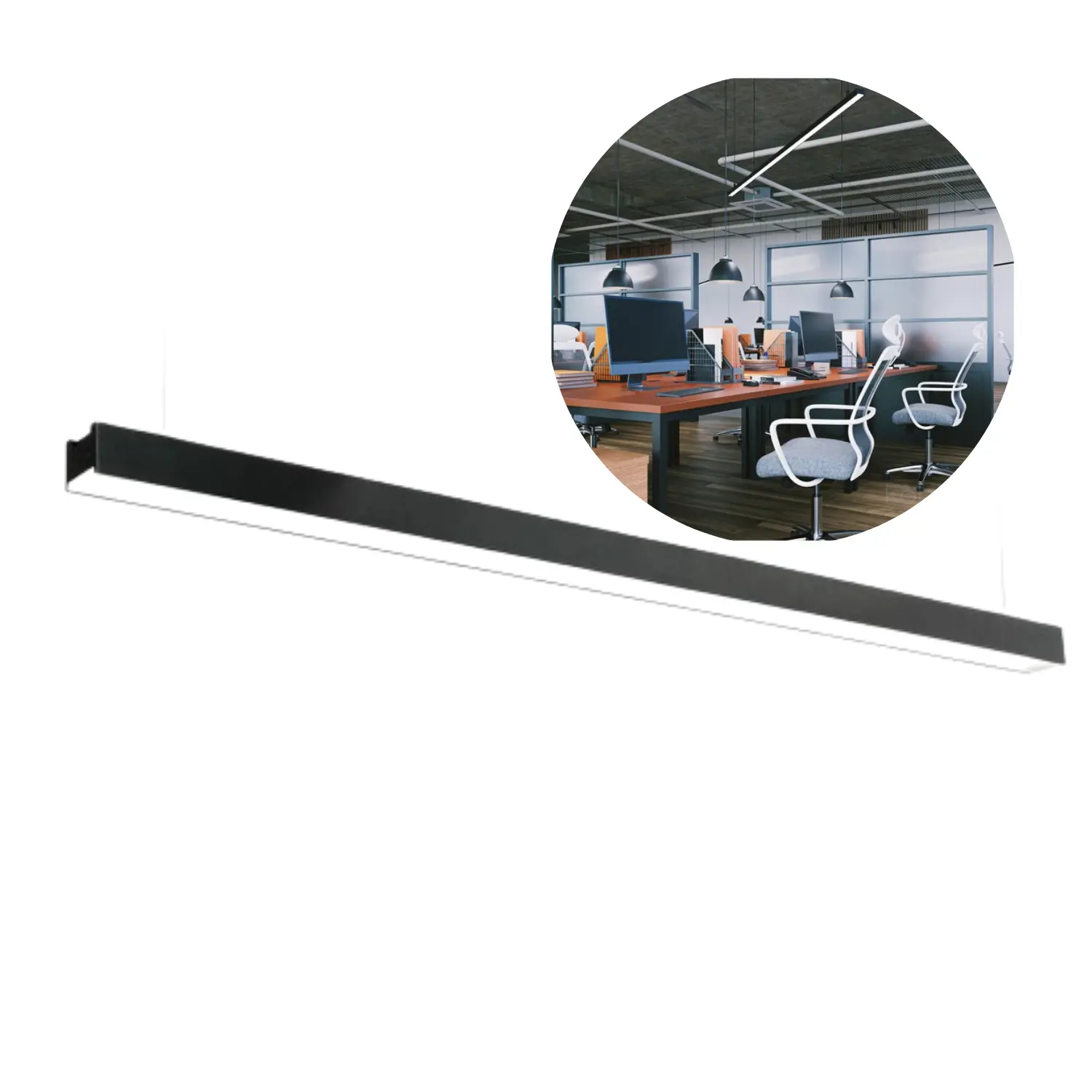 LED Armatur | KOLINE GO | 120 cm | 3CCT | 4800lm | 40W | Sort