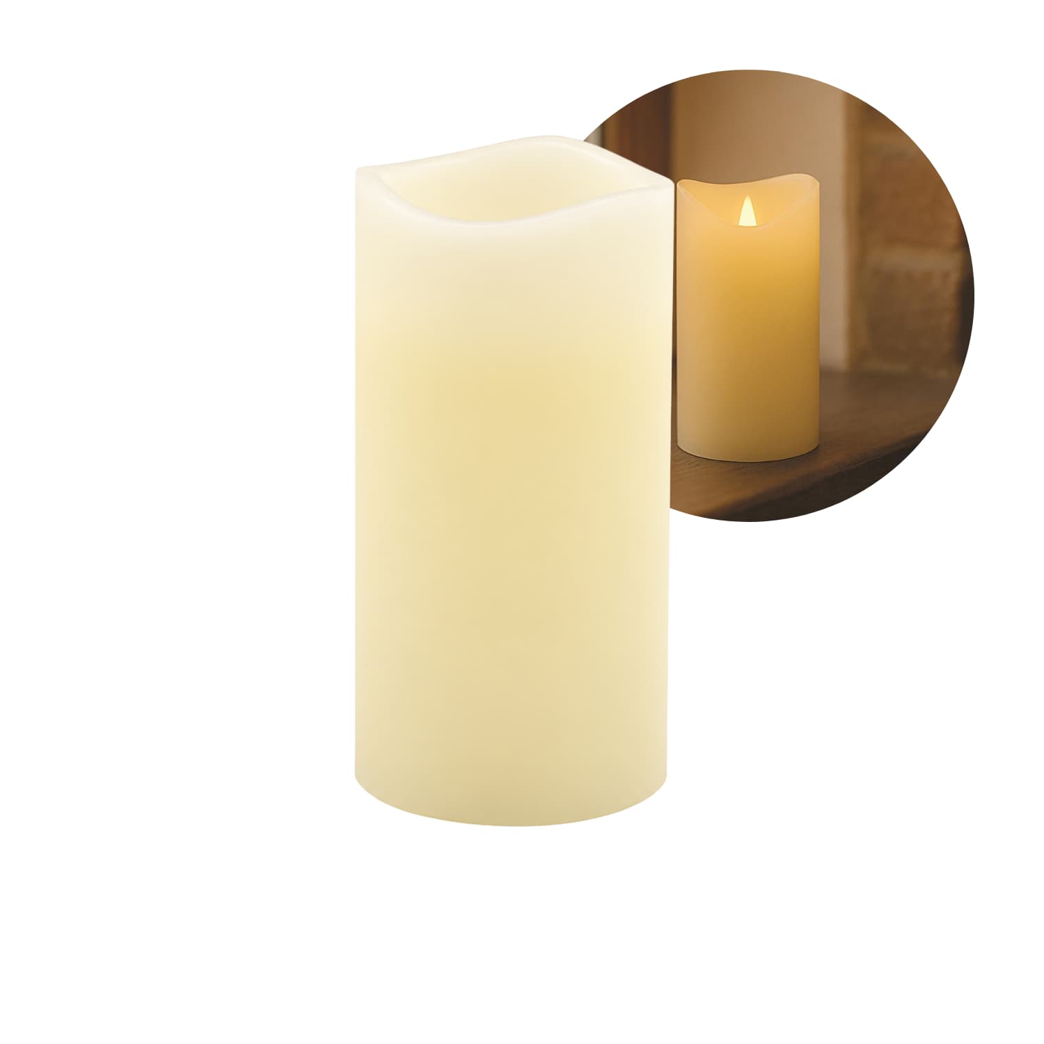 LED-kaars | 10 cm | Warm wit | Vlameffect | CR2032 (niet inbegrepen)