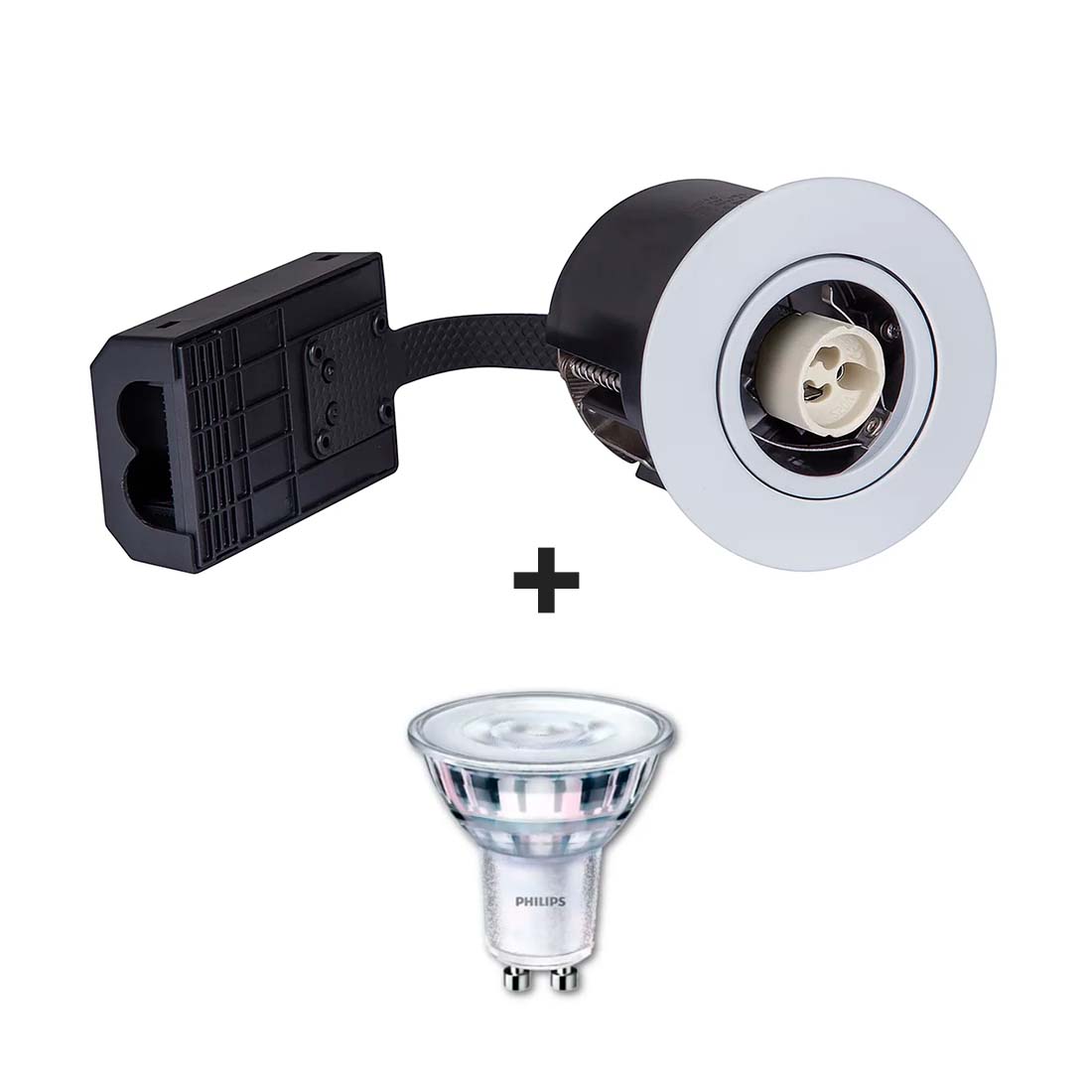 Udendørs Spot - Philips Gu10 - VENTA - Mat Hvid - 230V (Dæmpbar)