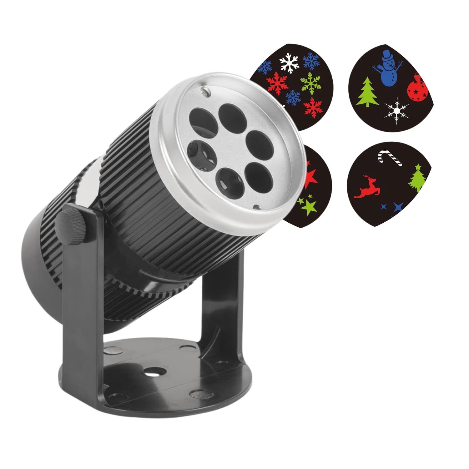Julbelysning LED-projektor | Justerbar ljusdesign | 2W | 3xAAA (ingår ej)