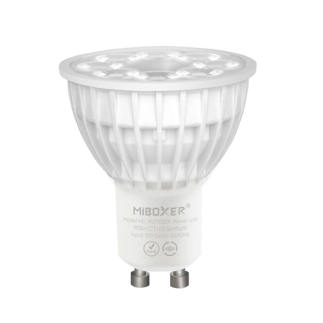 Gu10 Led Pære 4w Rgb+cct Zigbee 3 0 + 2 4g Rf Hue Kompatibel Fut103zr