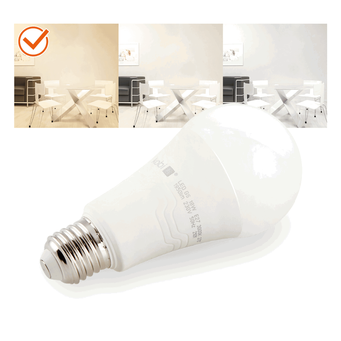 E27 LED 18W | 3000K | 10-Pak | 1200 lumen