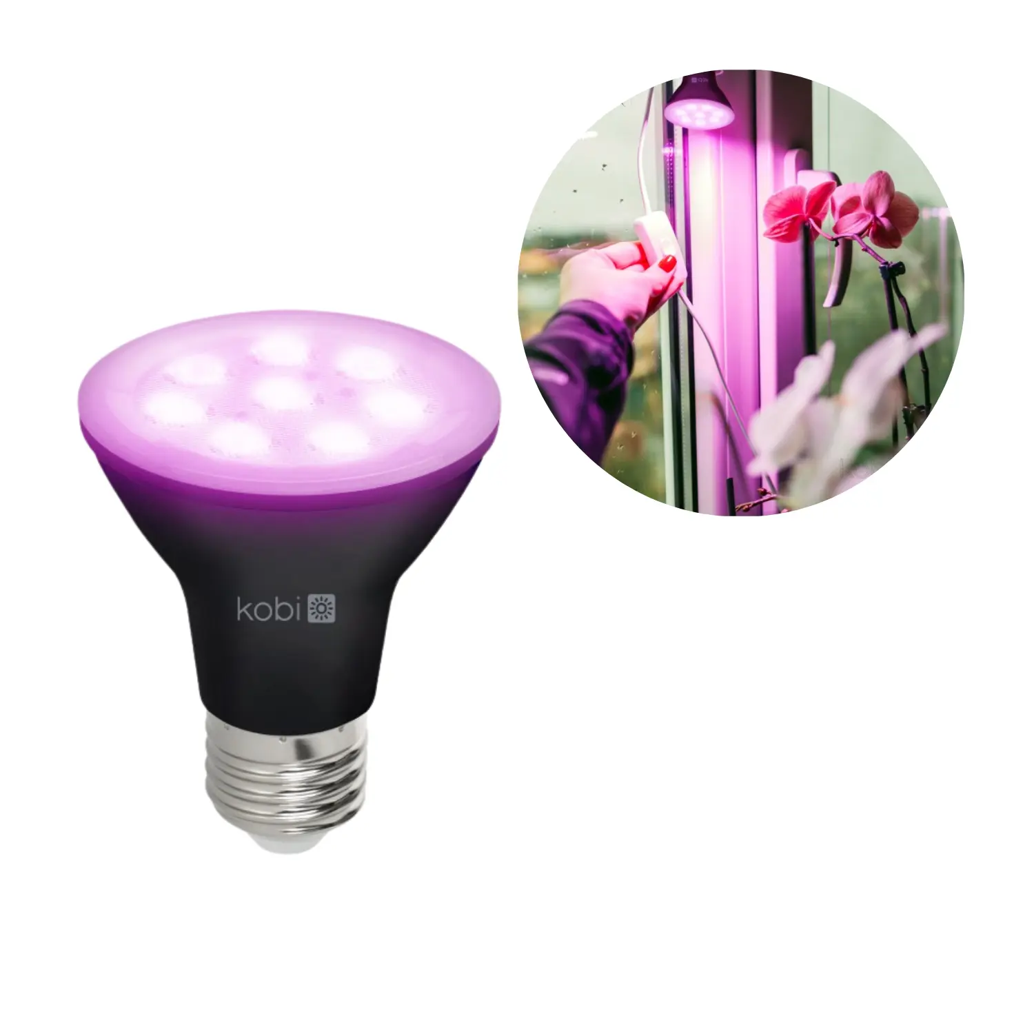 LED Kweeklamp | E27 | 7W | 1200K | PPF