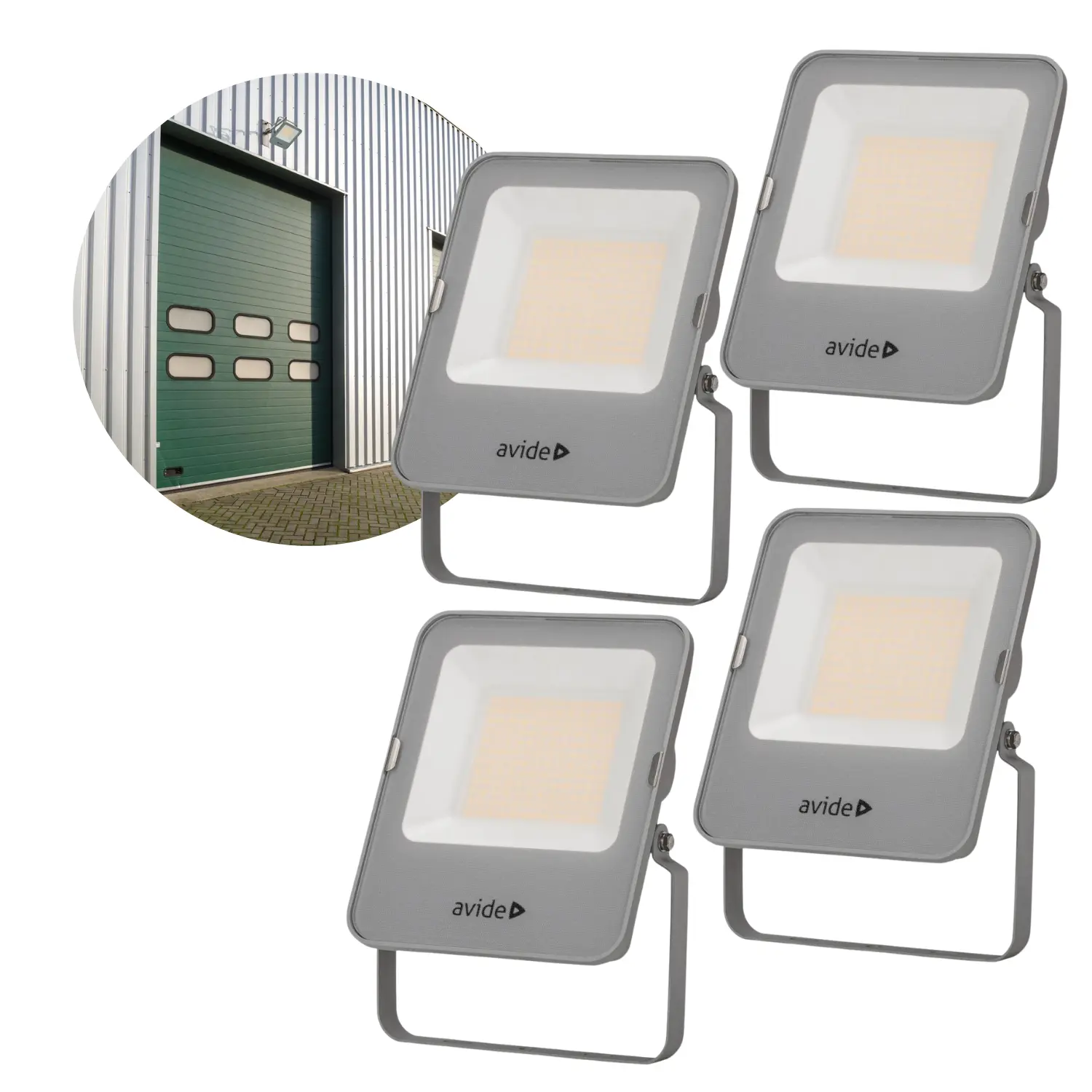 LED Strålkastare | 4-pack | 50W | 8000lm | 4000K | IP65