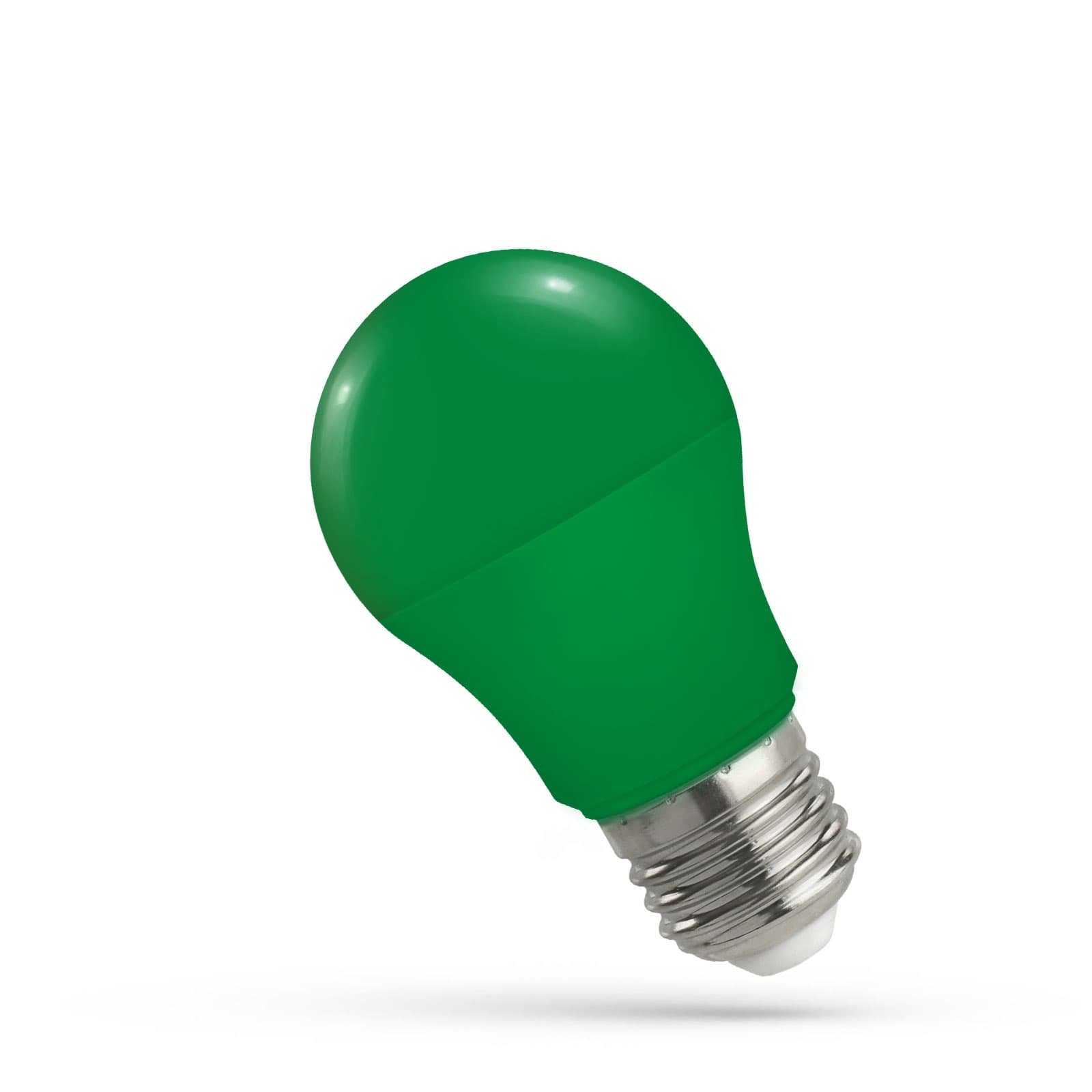 Grøn LED Pære - E27 - 4.9W - Farvede Pære