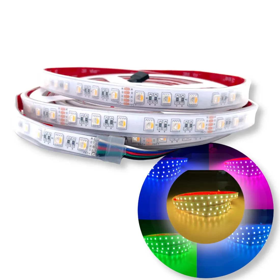 LED Strip SMD RGBW | 12/15mm | IP65 | 24V | 60LED/m | 14.4w/m | 5M LED Strip SMD RGBW | 12/15mm | IP65 | 24V | 60LED/m | 14.4w/m | 5M