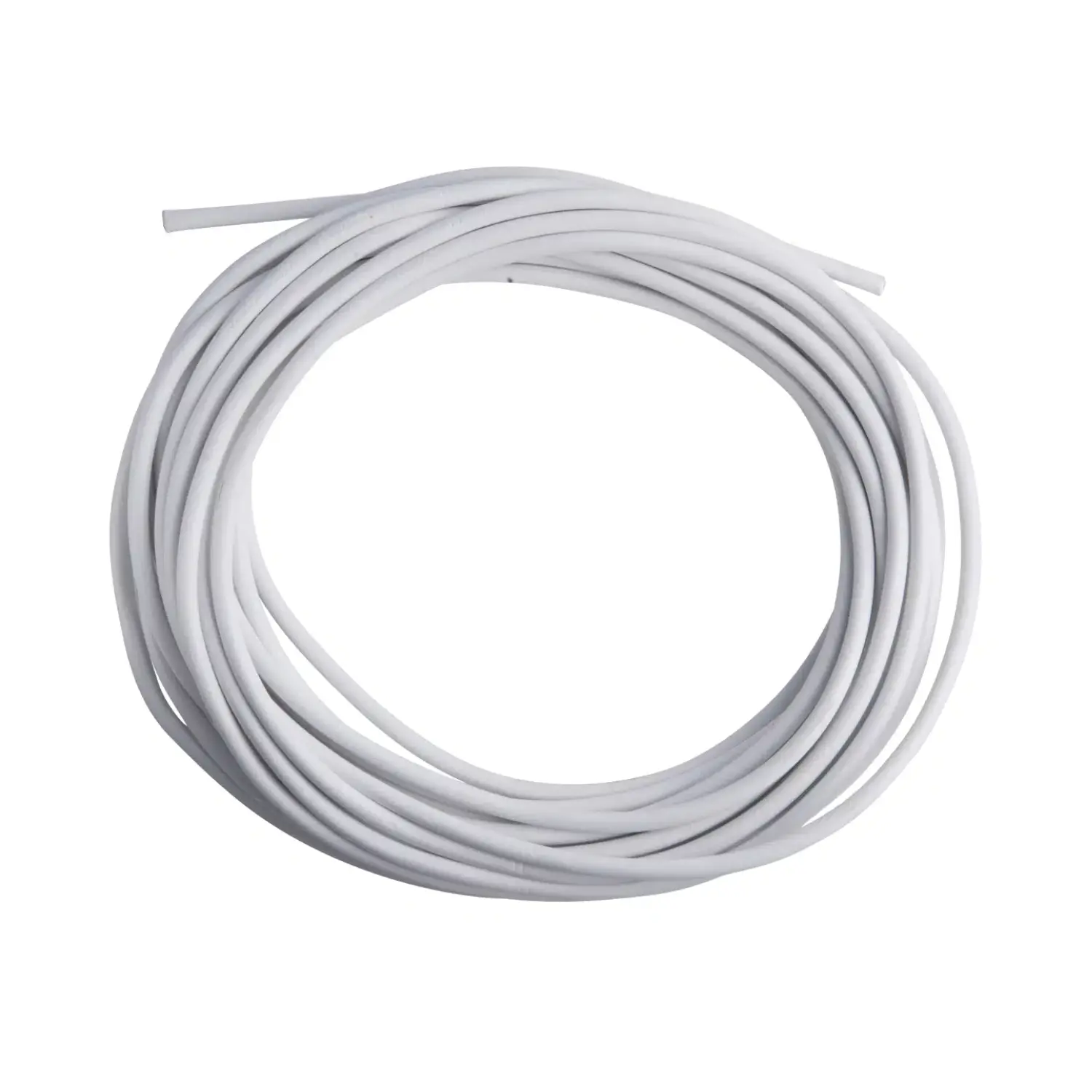 Plastkappeledning Rund 2x0,75mm² 25 meter| Hvid