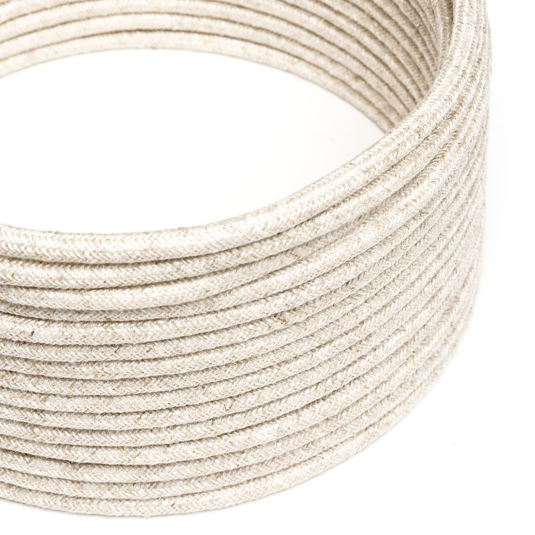 Creative Cables Textilkabel Rund Aus Baumwolle – 5 Meter, 3x0,75 Mm², Braun – Stylische Lampenkabel Für Innen, Made In Italy