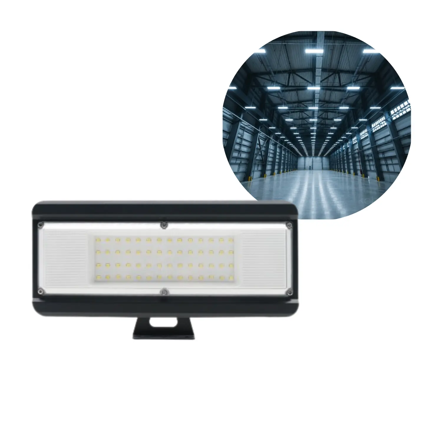 LED-strålkastare | 4000 K | 5400 lm | 50 W | MULTILUXO | Svart