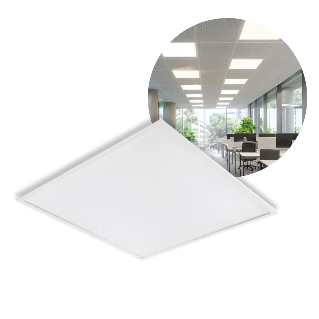 LED Panel 60x60 | CCT | 6400lm | 40W | CAPRI | UGR19 | Weiß