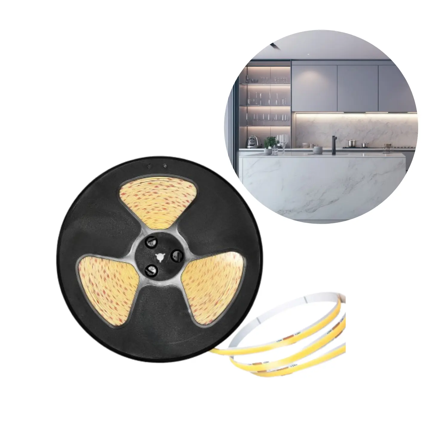 COB LED Strip 24V | 50m | 6500K | 525lm/m | 5W/m | 8mm