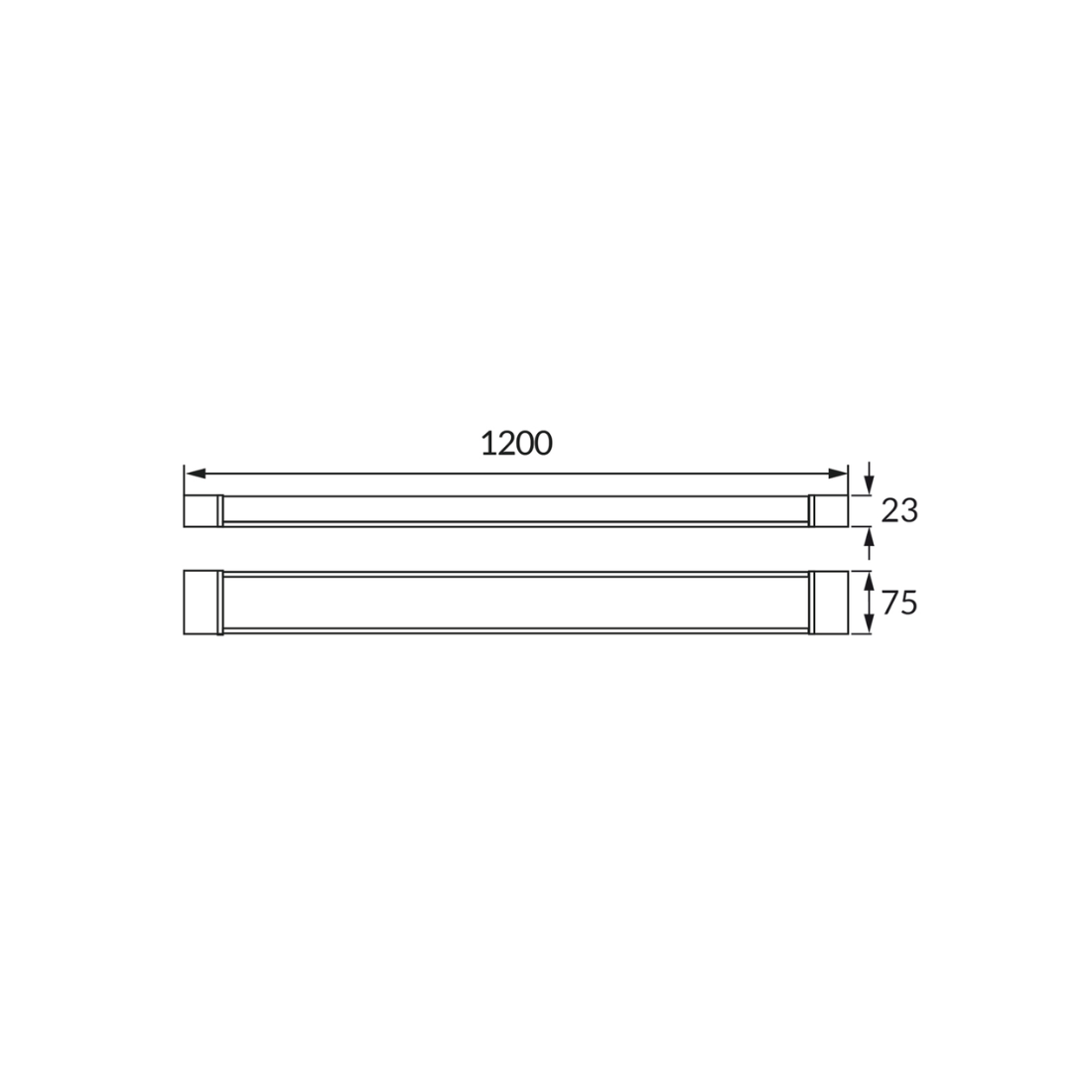 Fladt LED armatur | 120cm | CCT | 25/30/40W | LOTOS | Hvid Fladt LED armatur | 120cm | CCT | 25/30/40W | LOTOS | Hvid