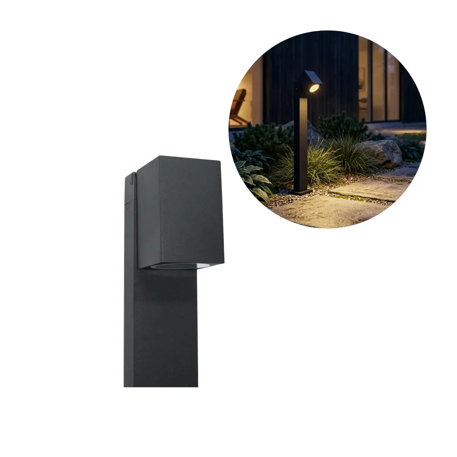 Bedlamp | Tuinlamp | Zwart | QZ | Gu10 | IP44 