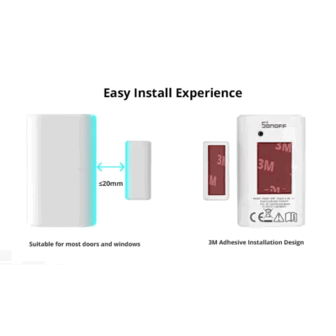Sonoff Zigbee | Vindue og Dør Sensor | SNZB-04P Sonoff Zigbee | Vindue og Dør Sensor | SNZB-04P