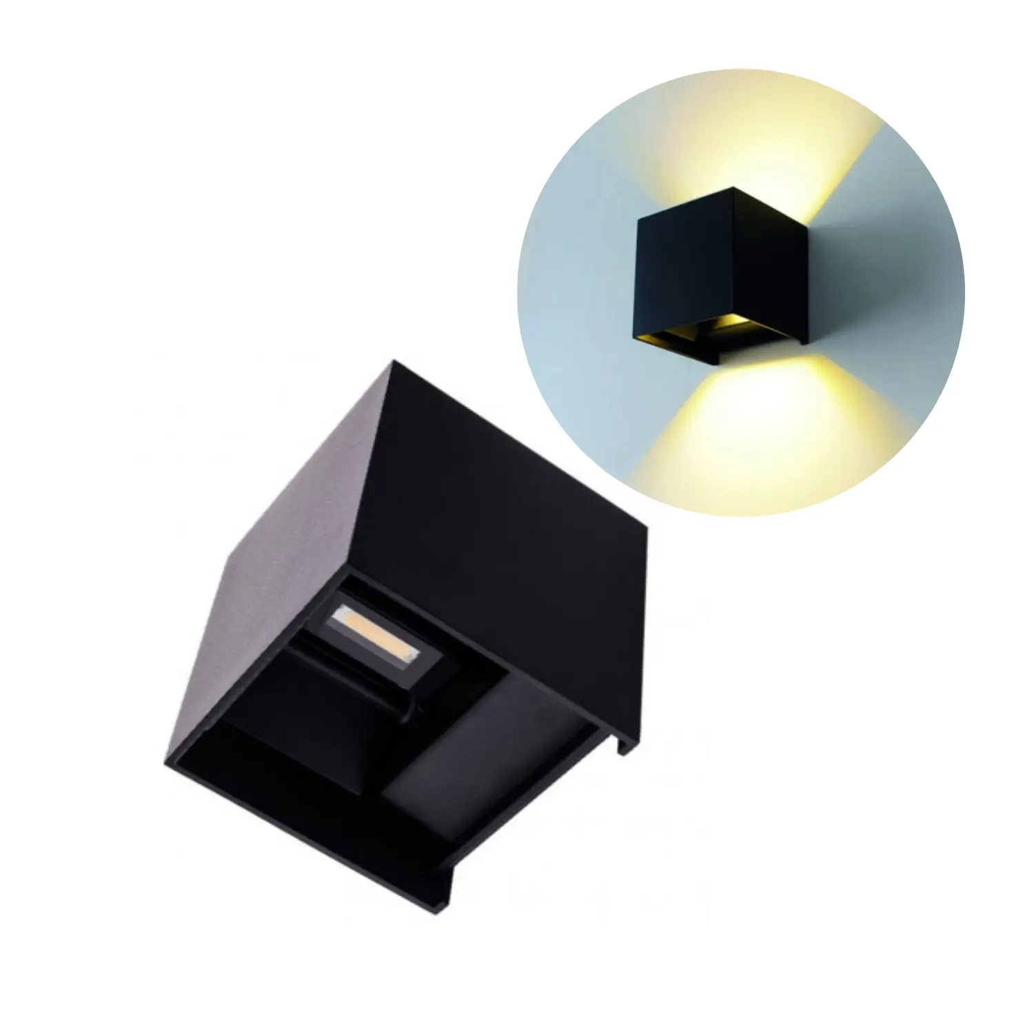 Buitenwandlamp | Gevellamp | Zwart | LED