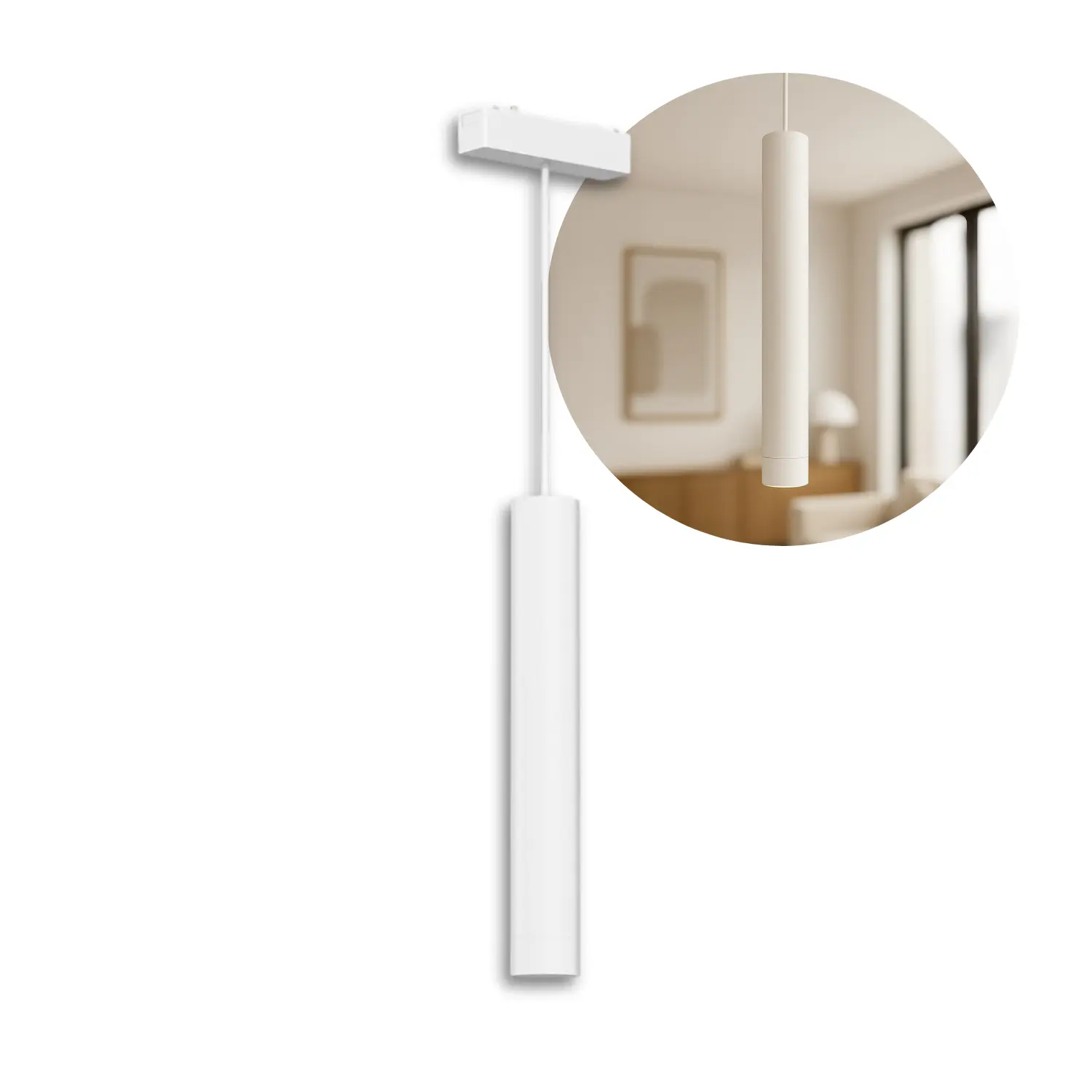 Hanglamp voor SlimTrack railsysteem | 24V | CCT | 400lm | 6W | Wit