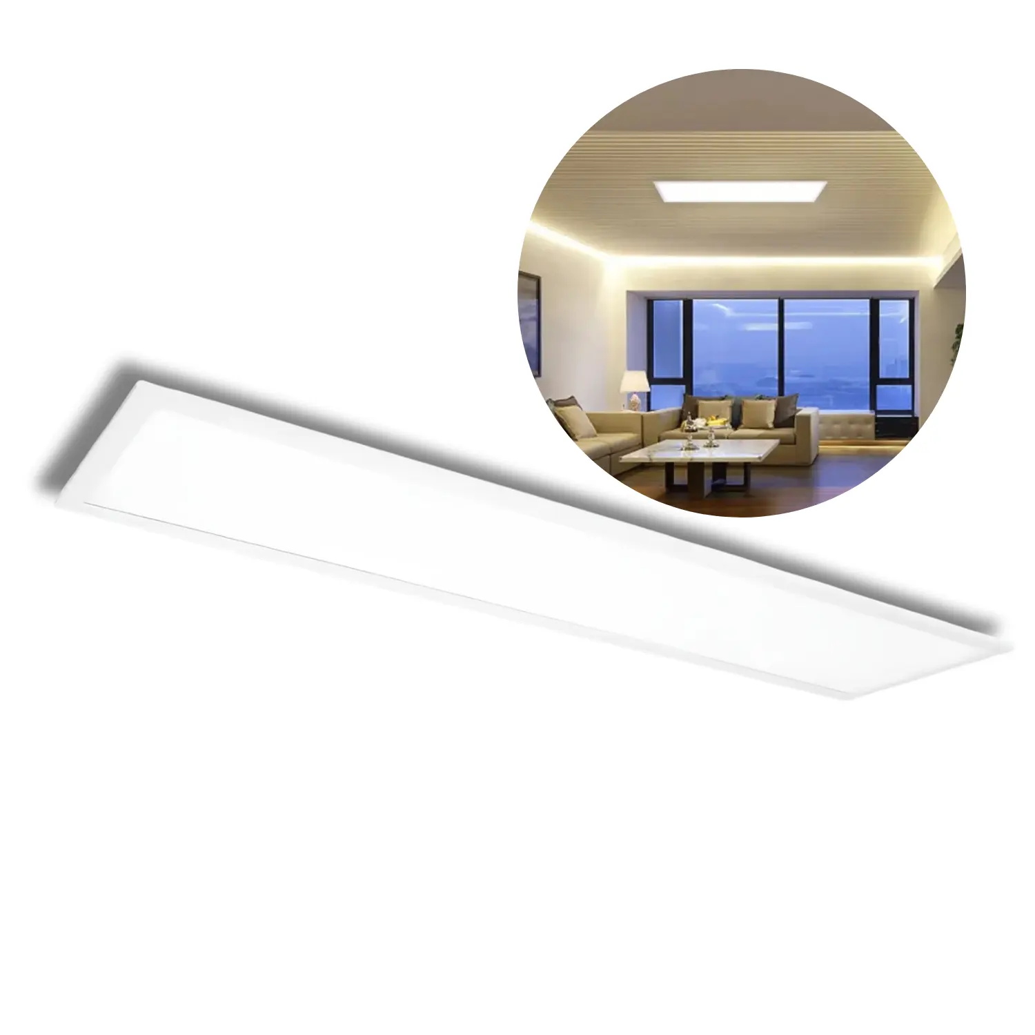 LED-Panel 30 x 120 | 3000 K | 4500 lm | 25 W | BRIGHT | UGR19 | Weiß