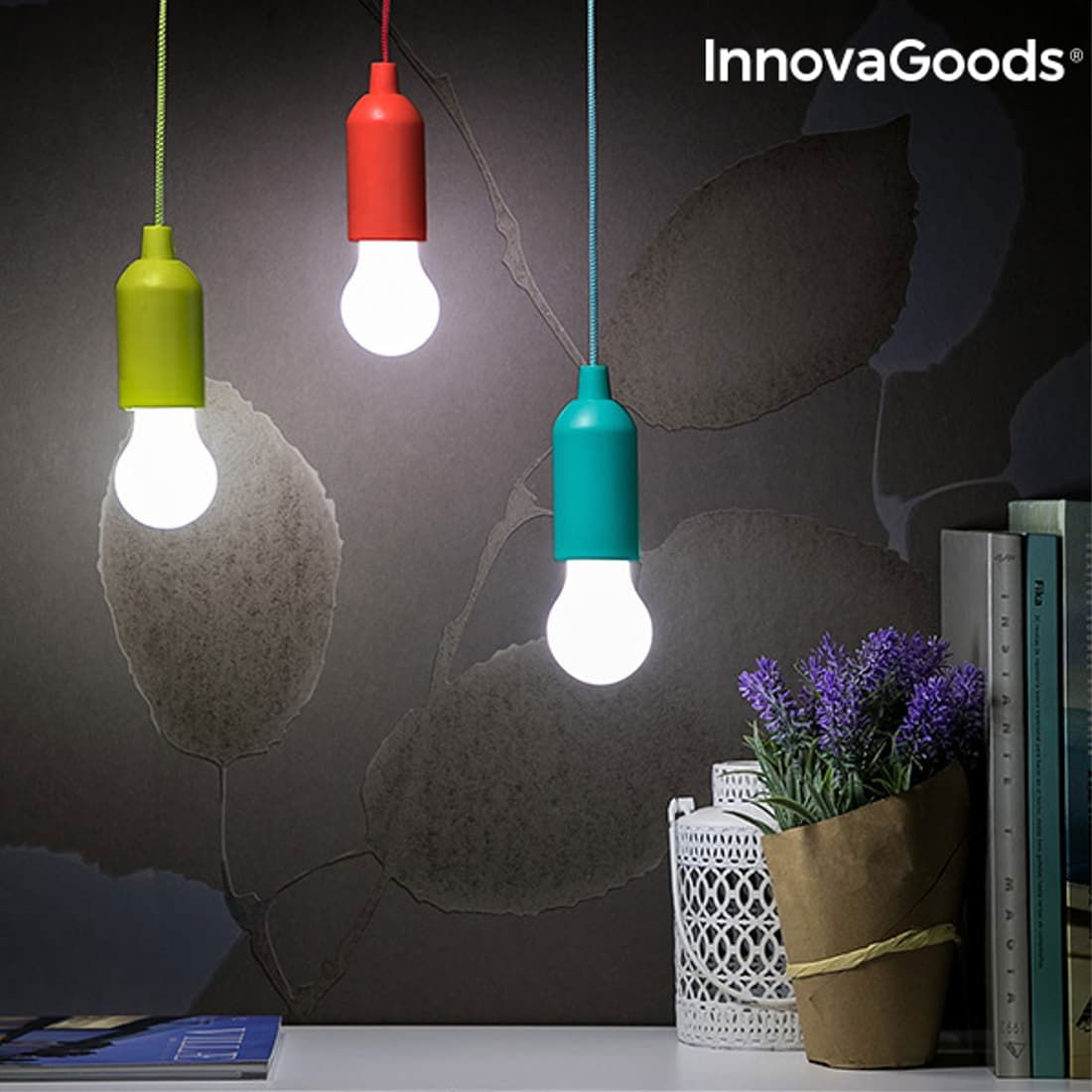 Pull Light | Retro Lamper | LED | 1. Stk | Asst. farver | Innovagoods Pull Light | Retro lampa | LED | 1. St | Asst. färger | Innovagoods