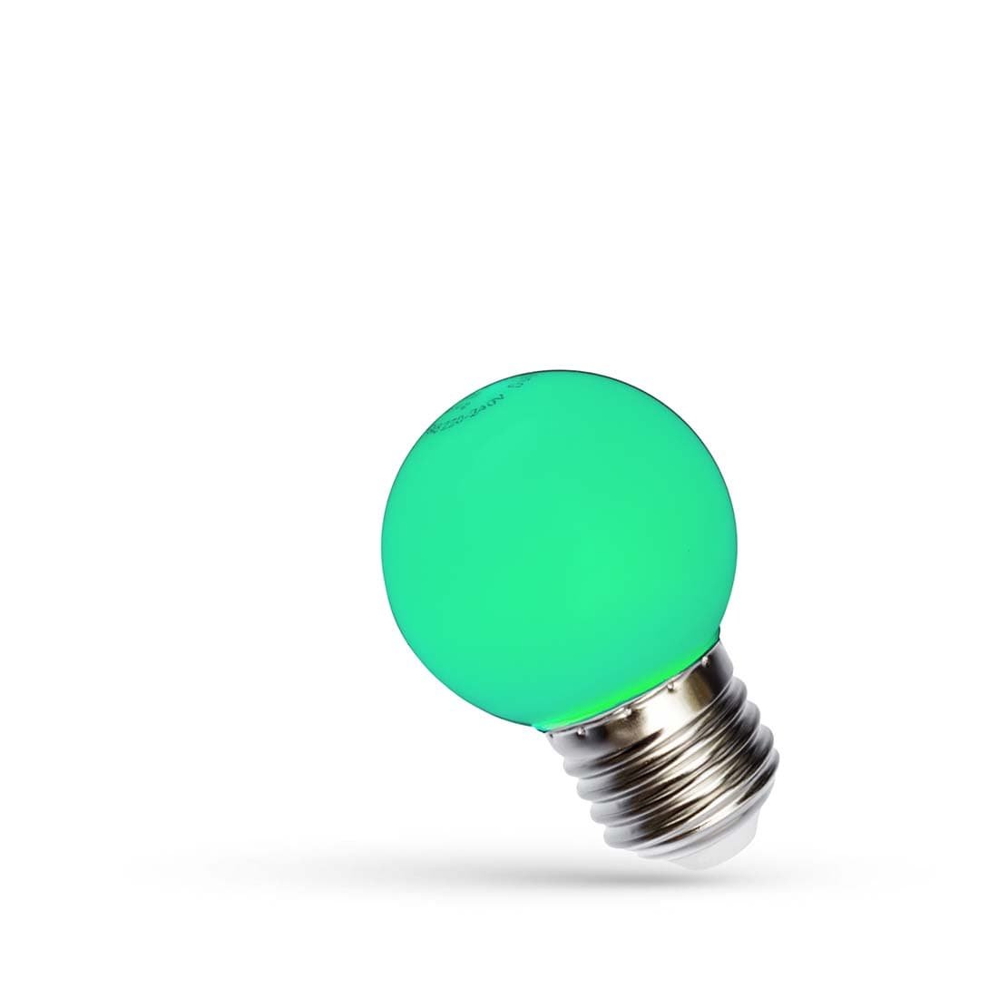 Grøn LED Pære - Rainbow - E27 1w