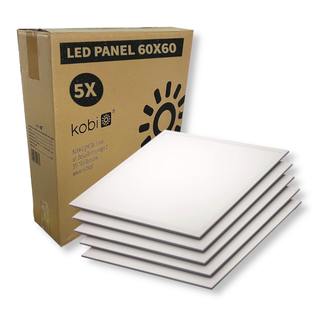 LED Panel 60x60 | 5-pack | 4000K | 4300lm | 40W | NELIO | Vit LED Panel 60x60 | 5-pack | 4000K | 4300lm | 40W | NELIO | Vit