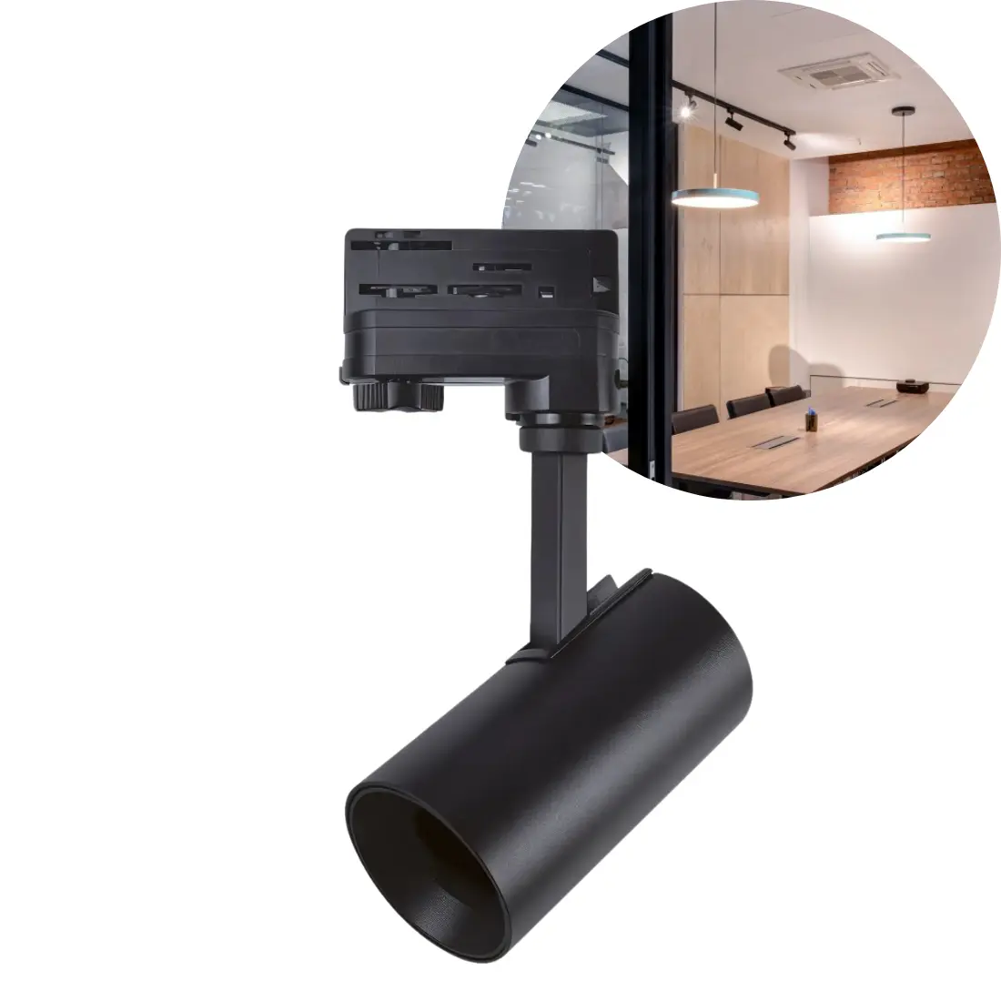 Schienenstrahler | GU10 | Max. 35W | 3-Fase | S-LINE | Zwart  