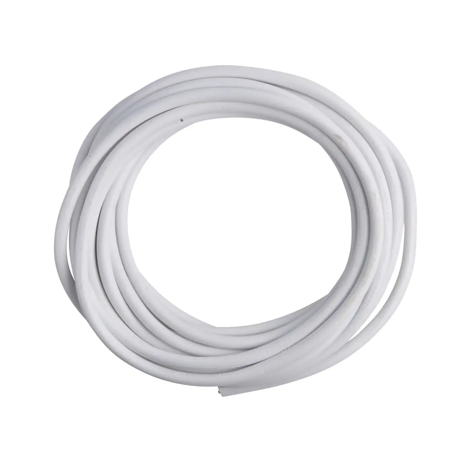 Plastkappeledning Rund 2x0,75mm² 5 meter | Hvid