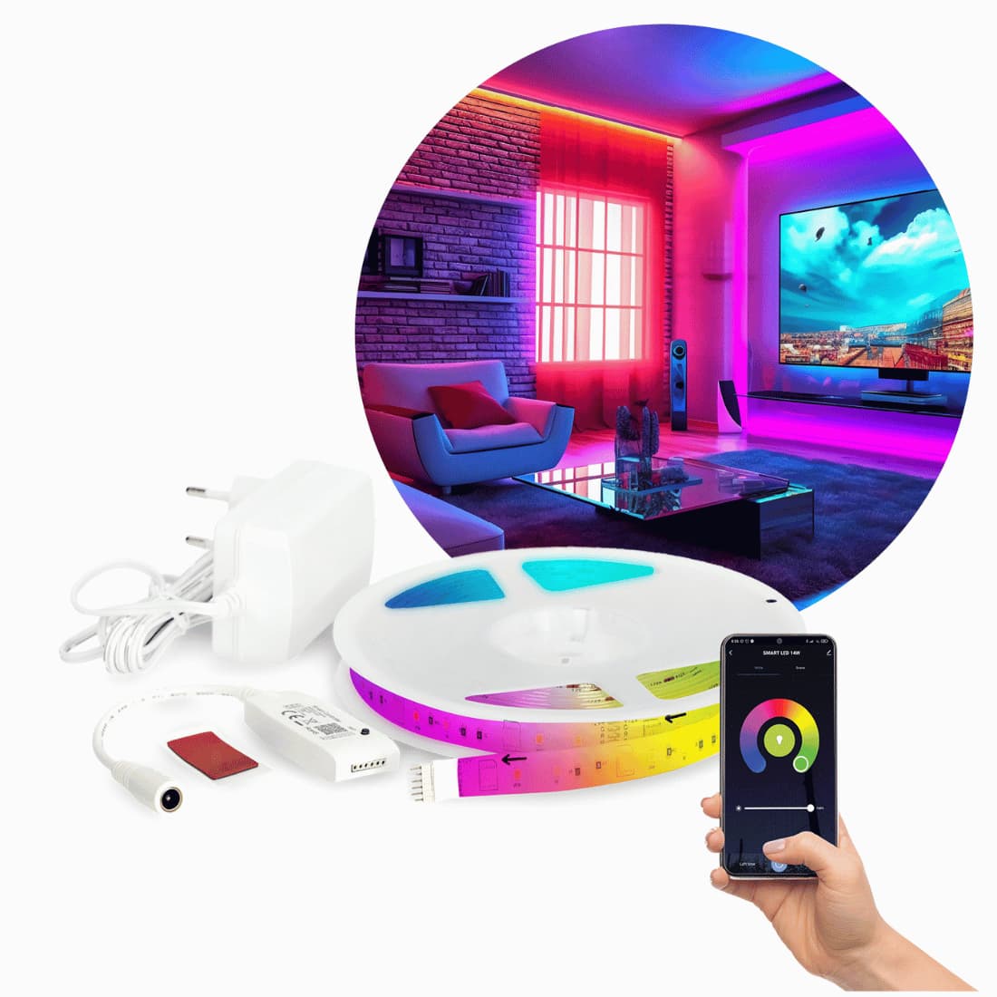 Led Strip  Rgb + Cct Meter Tuya Smartlife Smart Home