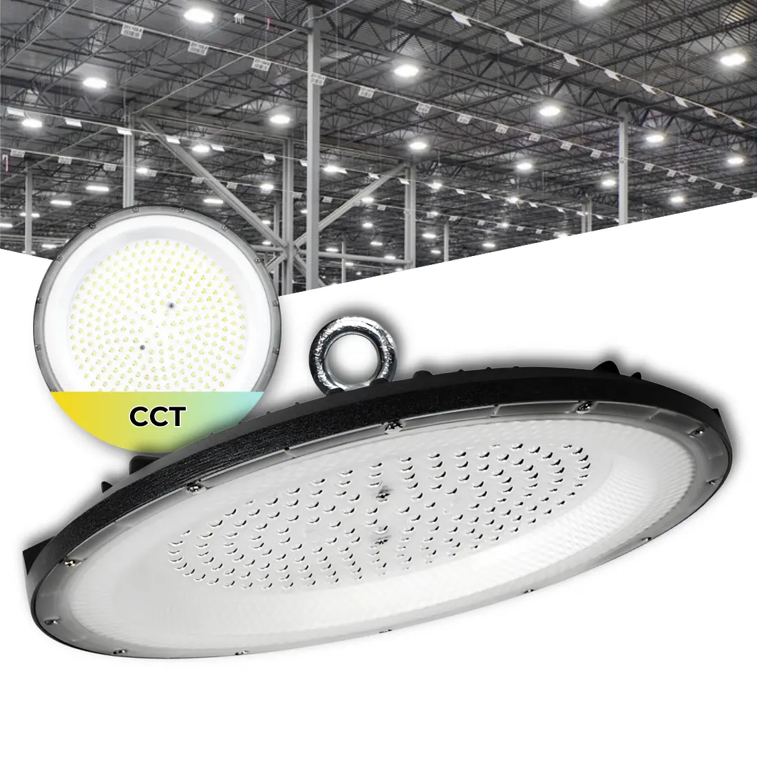 LED High Bay Leuchte | 3CCT | 24.000 lm | 200 W | GRAZA | Schwarz