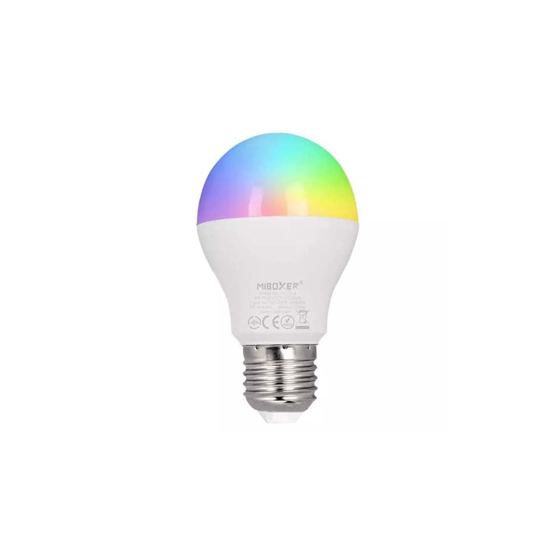 6W - Smart Pære - E27 - RGB+CCT - 550lm - Mi Light - 16 mio. Farver - FUT014