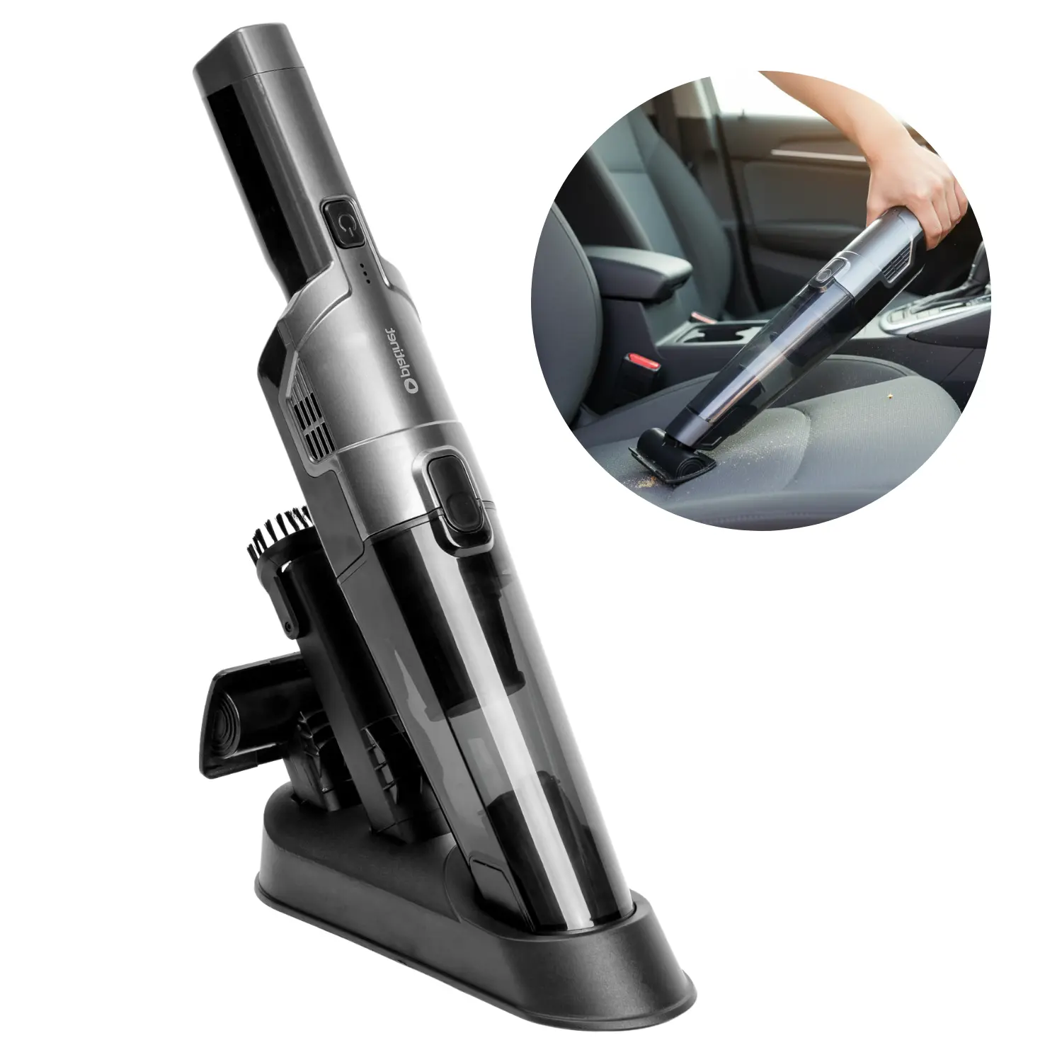 Håndstøvsuger | 75W | Genopladelig | HEPA Filter | Støvsuger til bilen