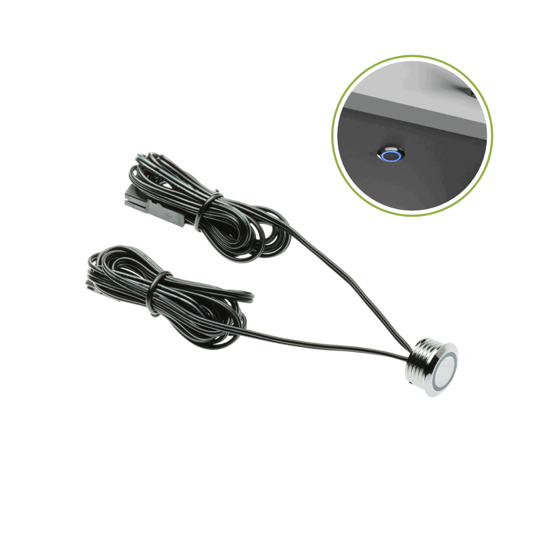 Berührungsschalter | Dimmbar | 12V | Max 20W | Chrom