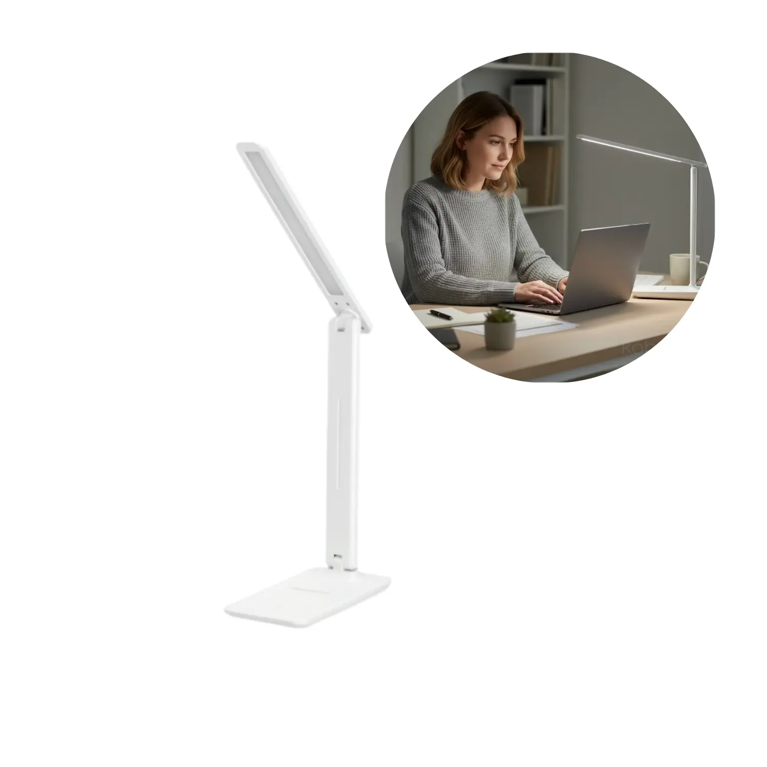 Skrivebordslampe | 3CCT | 460lm | 7W | NOBLITE N | Hvid