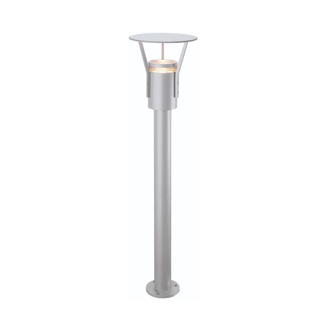 Malmbergs Pullert Eklof II 100 cm. høj, E27, Sølv, IP54