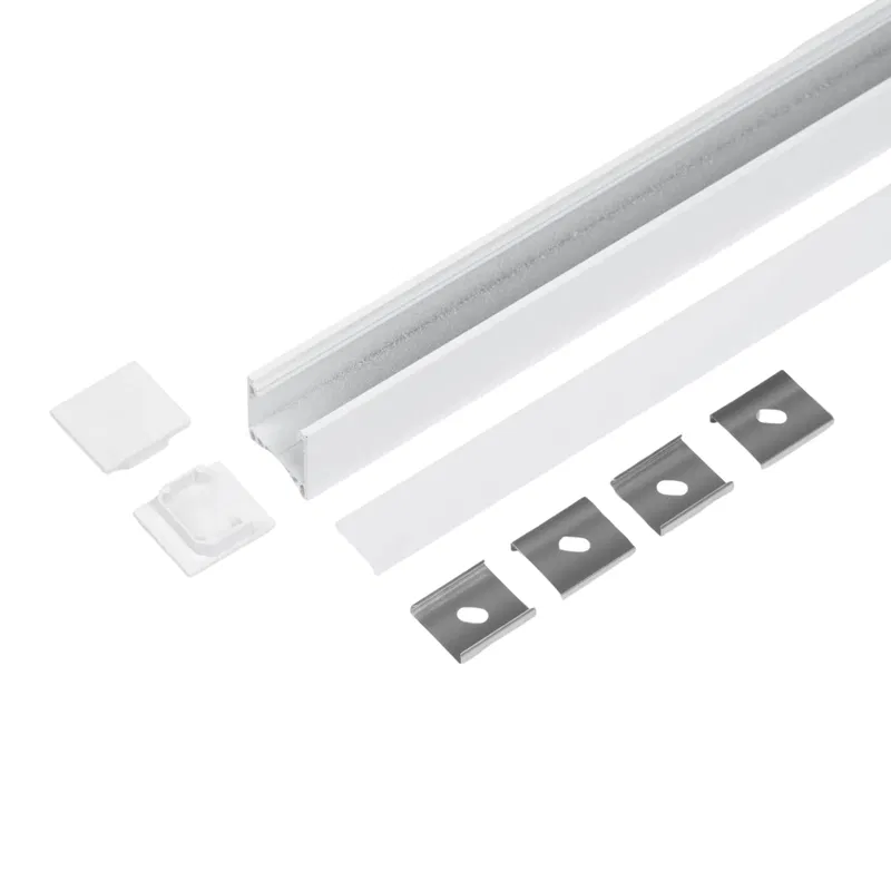 Aluprofil 150cm | Påbyg & Troldtekt | 23x25,1mm | ENVILAR | Hvid