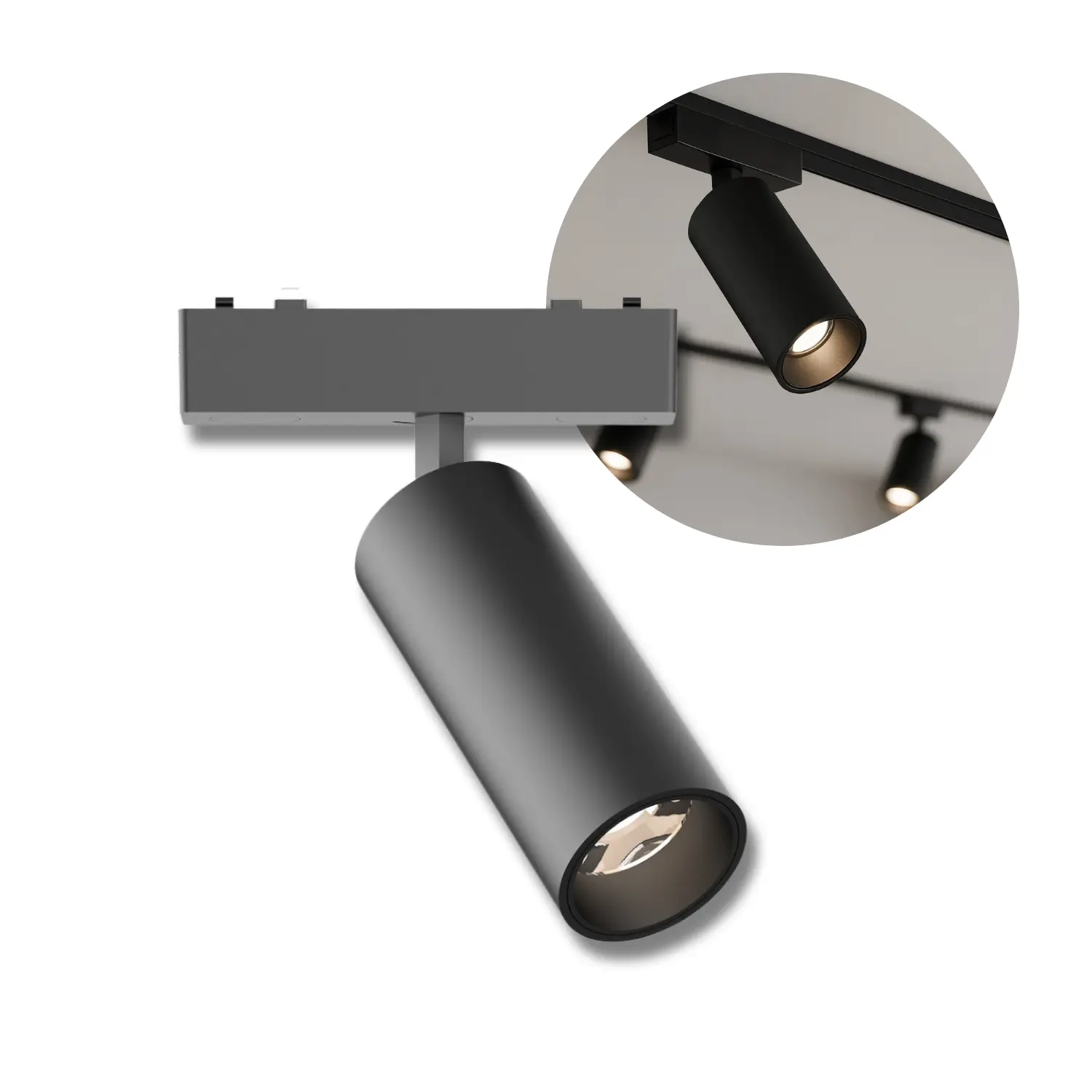 Spotlamp voor SlimTrack railsysteem | 24V | CCT | 530lm | 9W | Zwart