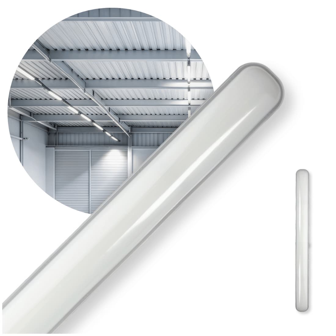 120cm Plat LED Armatuur | Doorgekoppeld | 4000K | 36W | 4320lm | IP65