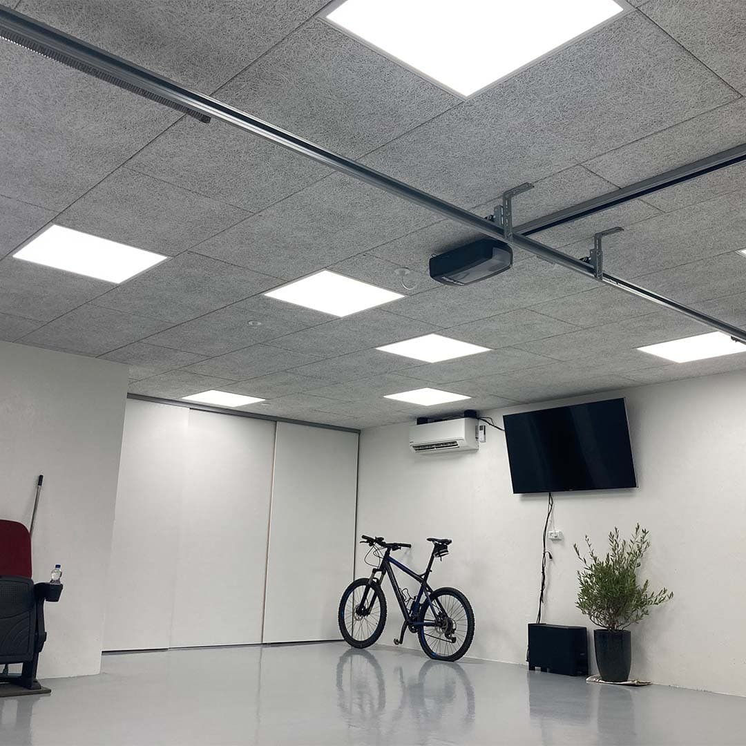LED Panel Ramme | Med Troldtekt - 25mm høj | 60x60