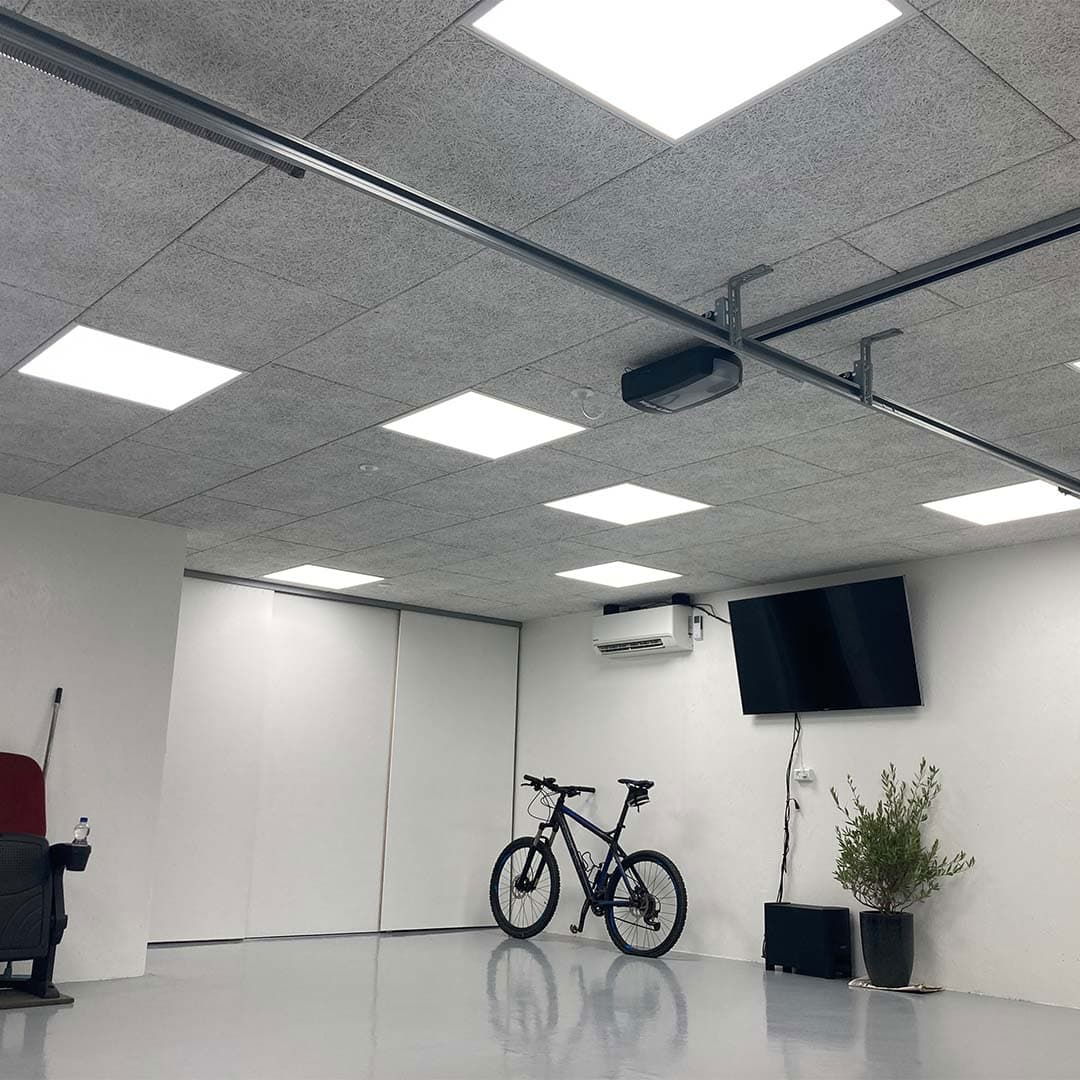 LED Panel Troldtekt Ramme | 60x60 LED Panel 60x60 | 5-pack | 4000K | 4300lm | 40W | NELIO | Vit