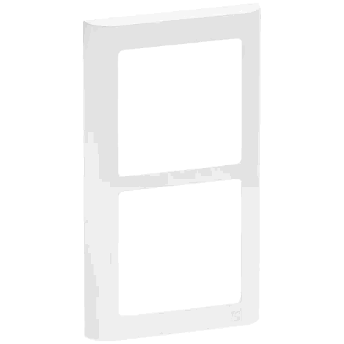 Fuga Designramme 63 Soft | 2x1 Modul | Hvid