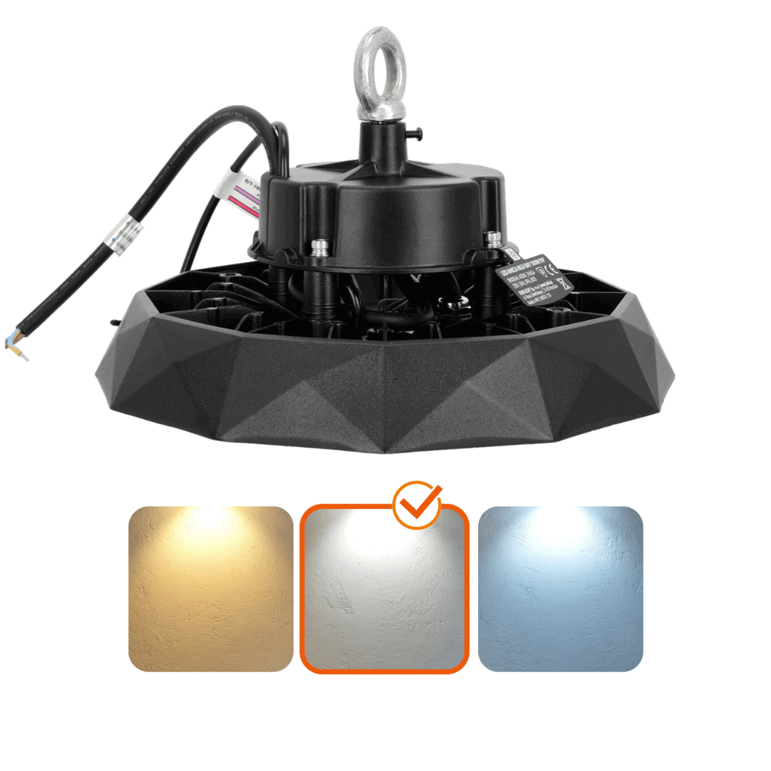 LED High Bay 100W | 120° | 4000K | 18.000lm | 1-10V dæmpning | Industrilampe LED High Bay 100W | 120° | 4000K | 18.000lm | 1-10V dæmpning | Industrilampe