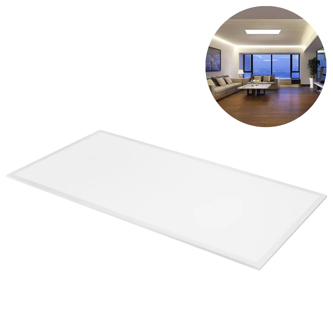 LED Panel 60x120 | 4000K | 8640lm | 46W | GLOW | UGR19 | Vit LED Panel 60x120 | 4000K | 8640lm | 46W | GLOW | UGR19 | Vit