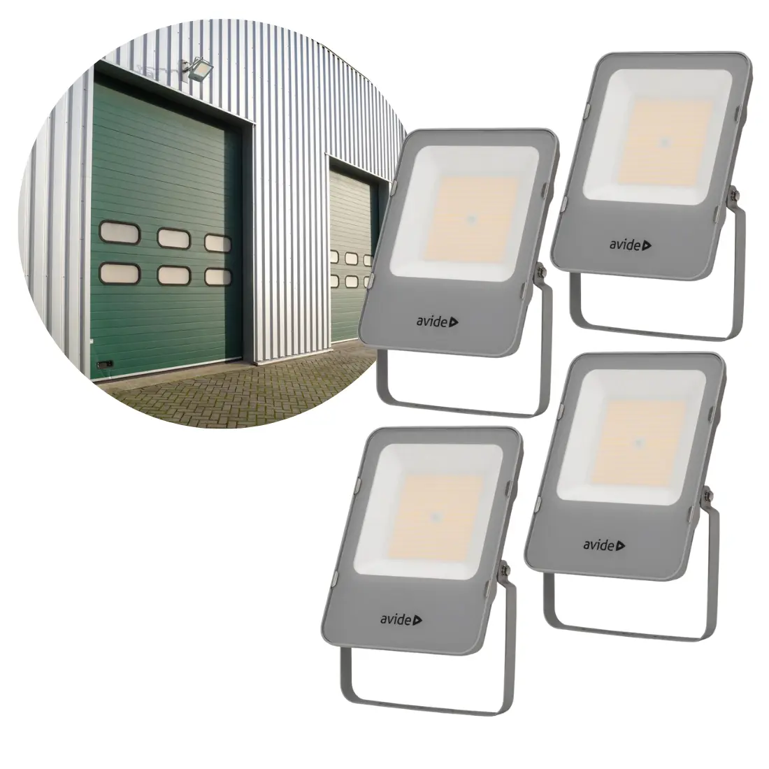 LED Strålkastare | 4-pack | 100W | 16.000lm | 4000K | IP65