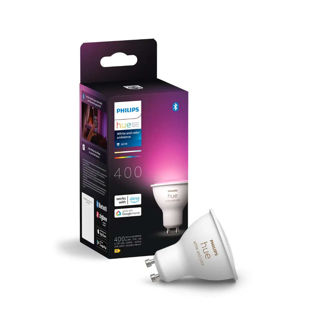 Philips Hue Gu10 White & Color Ambiance 400lm 42w