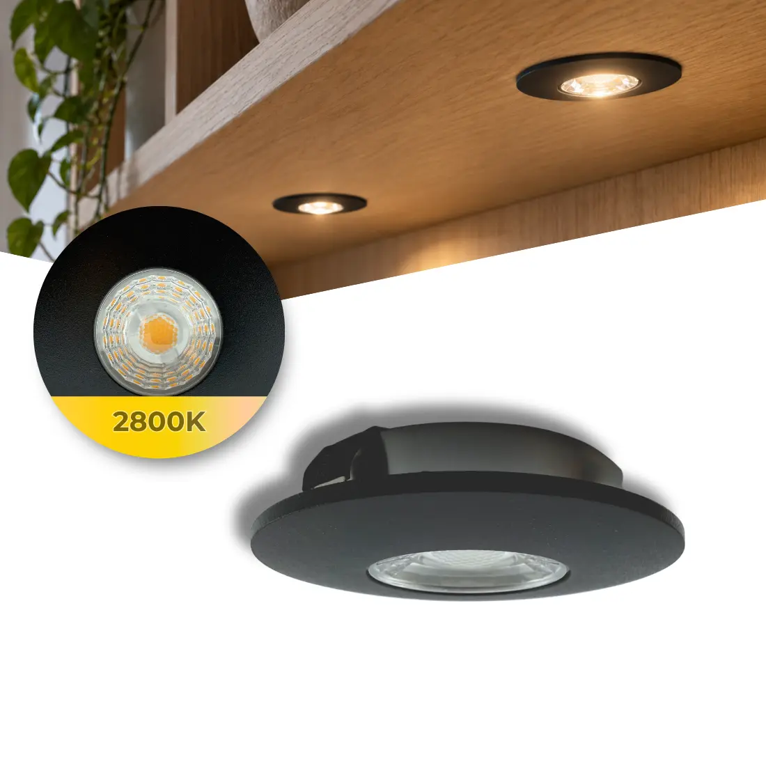 MITO Furniture Spot | LED | Dimbar | 3W | 2800K | Svart