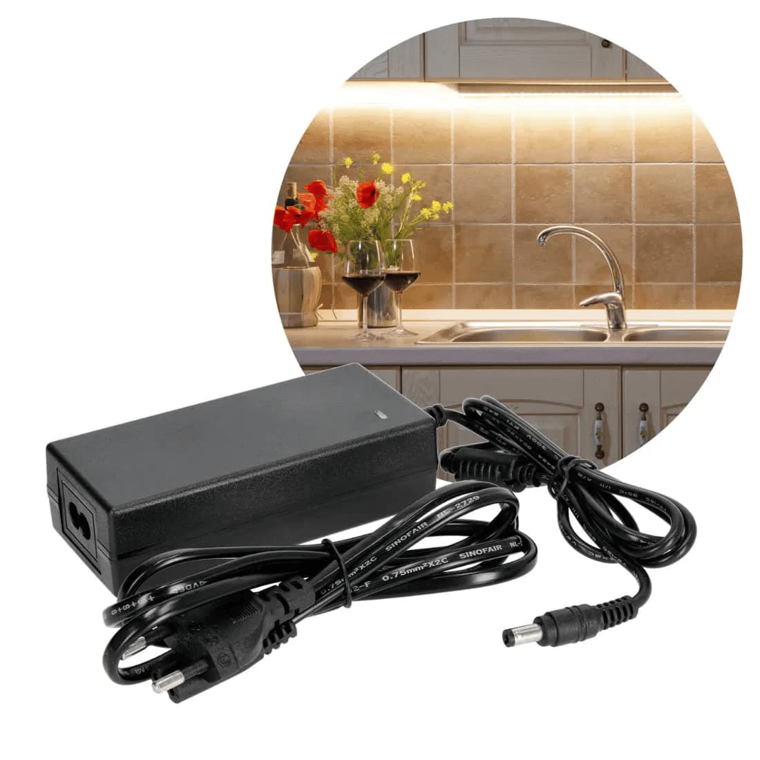 LED-Treiber 12V | Mit Stecker | Transformator | 0-90W | 7,5A 