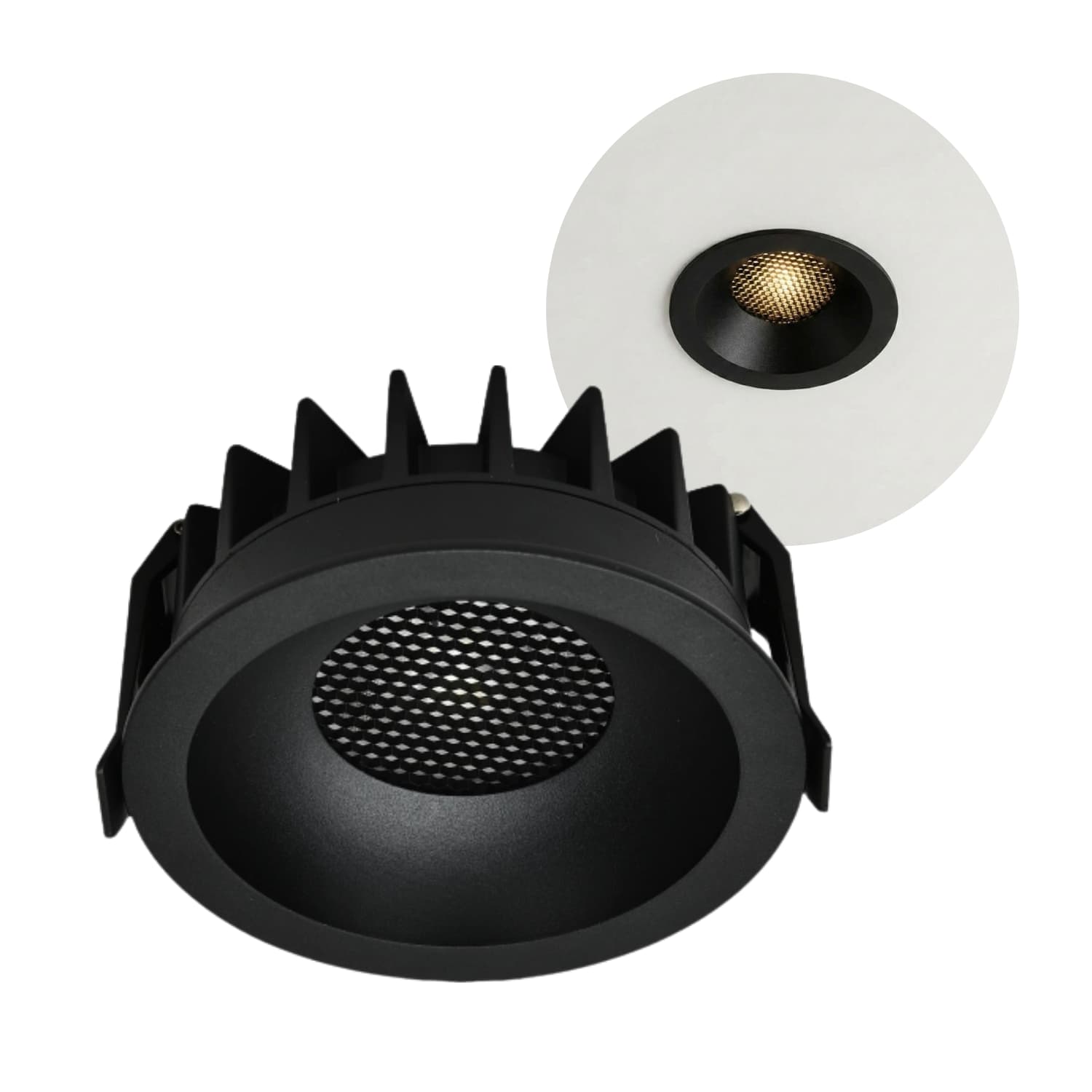 LED Lavprofil Indbygningsspot | CCT | 1000lm | 10W | BRIDGELUX | Sort