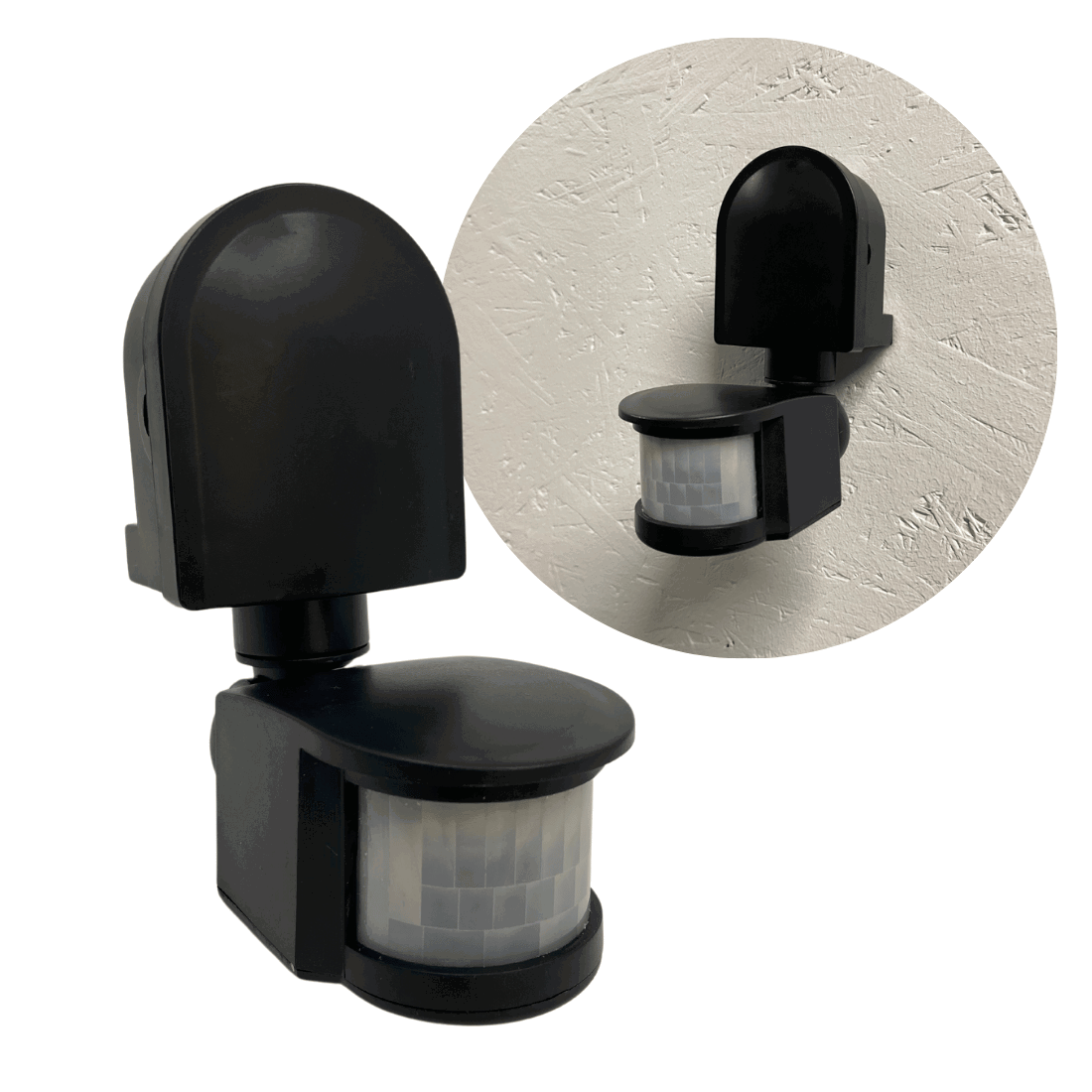 Bevægelsessensor - uden- og indendørs - 120° - Sort