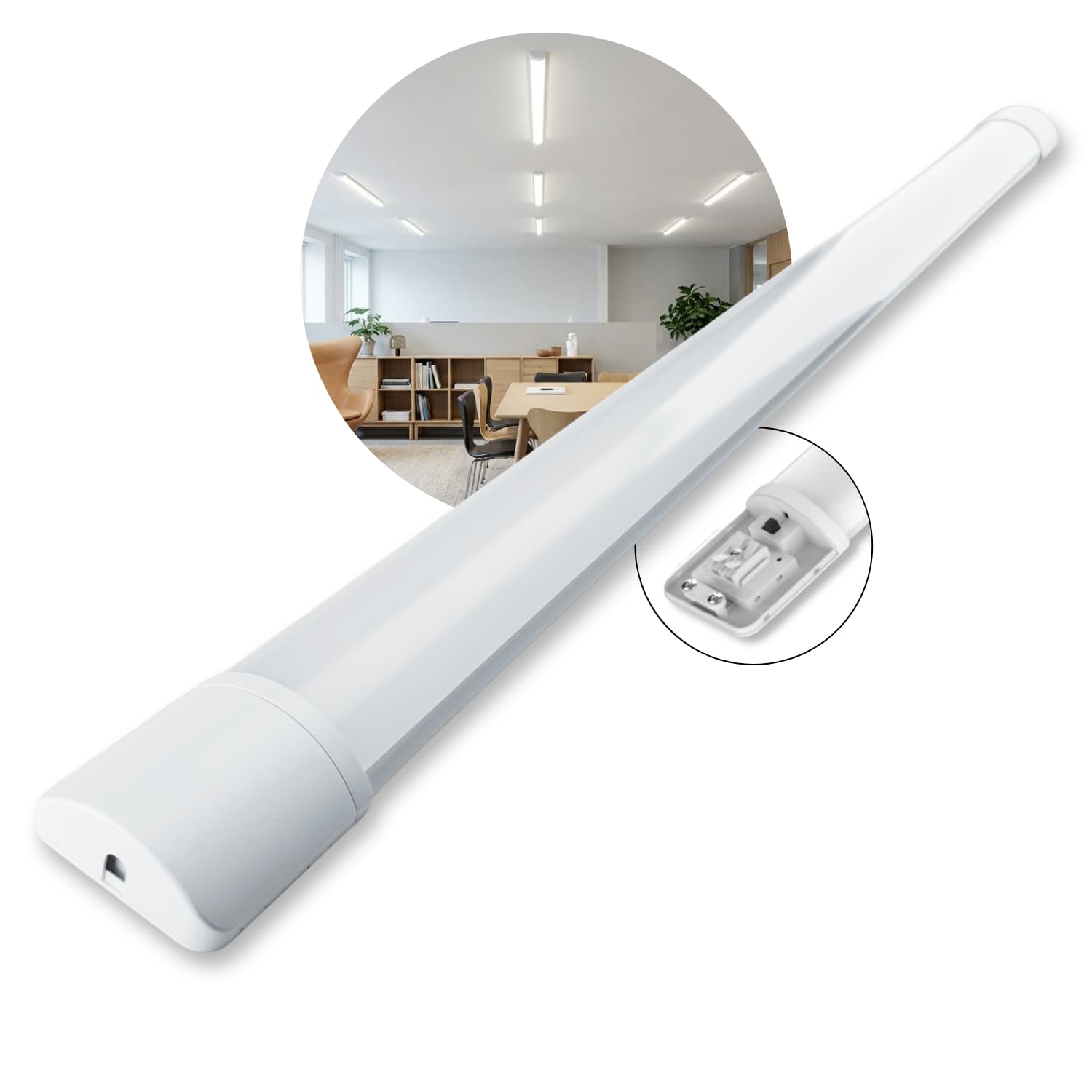 150cm platt LED-armatur | CCT | 4800lm | 48W | IP20