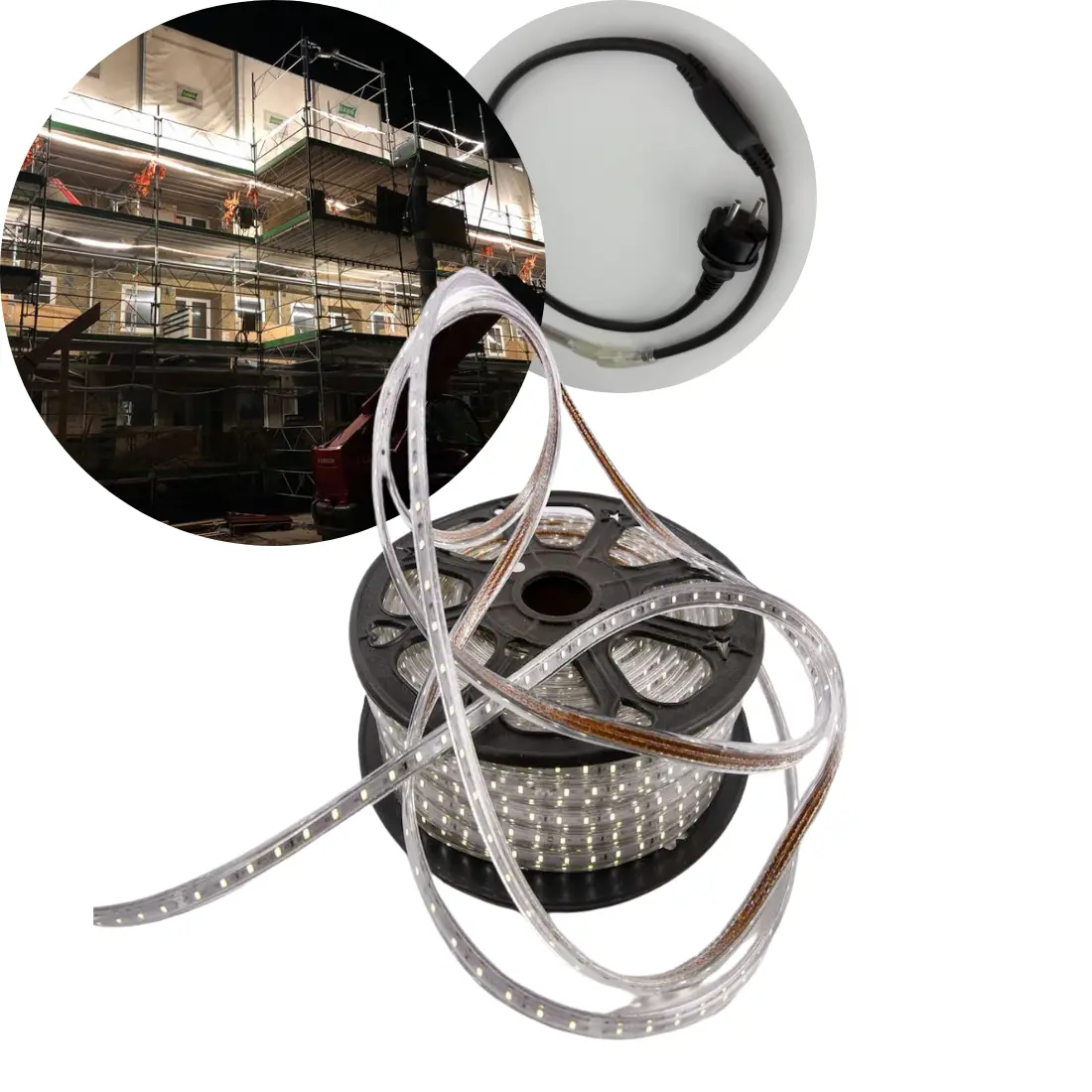 LED Streifen 230V | 50m | IP67 | 6000K | 22.500lm | 5W/m | BUDGET